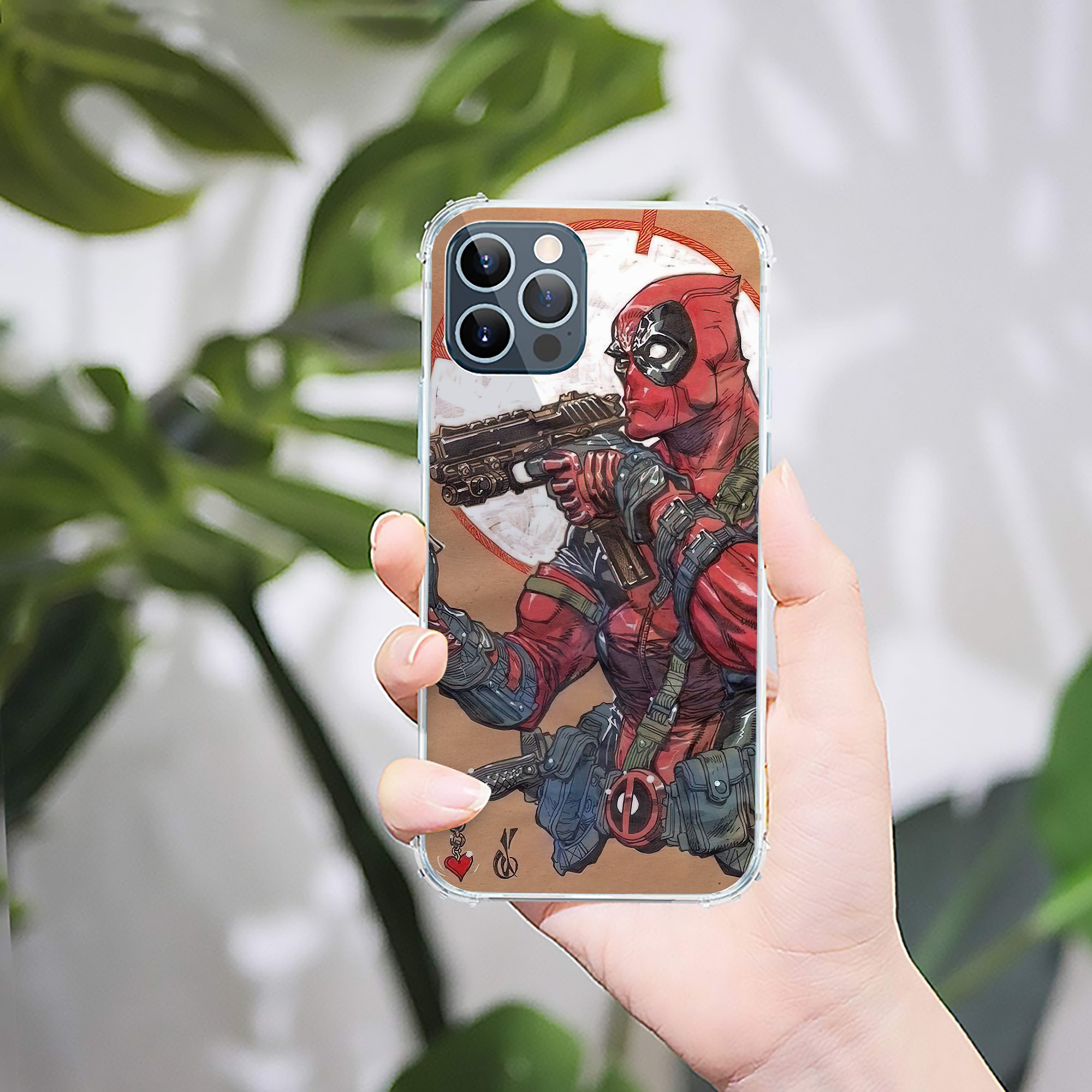 （画像用） Deadpool デッドプール 【iPhone 12シリーズ対応】透明スマホケース（クリアソフトケース）